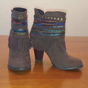 Dolce by mojo moxy fringe booties